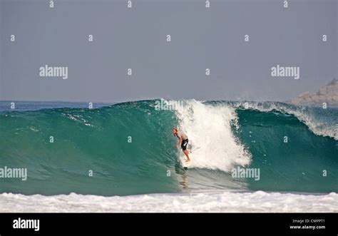 Surfing at Zicatela Beach. Puerto Escondido, Oaxaca, Mexico, North ...