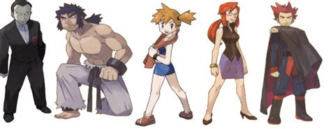 The Johto Elite Four And Champion In The Pokemon Gold Spaceworld 1997