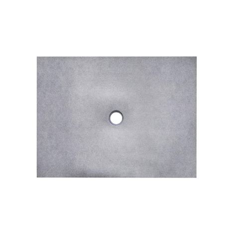 Everbilt 36 In X 60 In Waterproof Shower Pan With Center Drain Drain