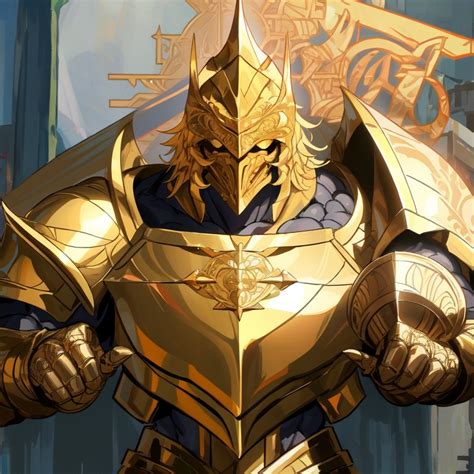 Golden Knight Art