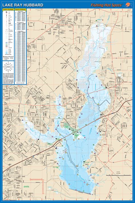 Hubbard Lake Fishing Map