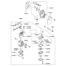 Carburettor For Kawasaki Ktf B String Trimmers L S Engineers