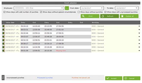 All the information generated can be printed but also exported to Excel ...