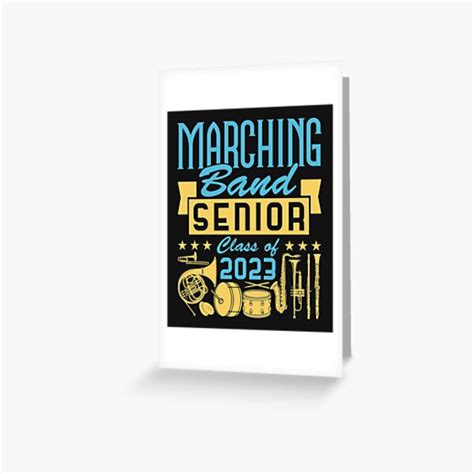 Marching Band Senior 2023 Greeting Card By Jaygo Redbubble