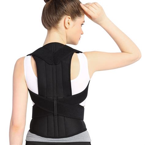 Adult Back Brace Corset Posture Corrector Shoulder Bandage Medical