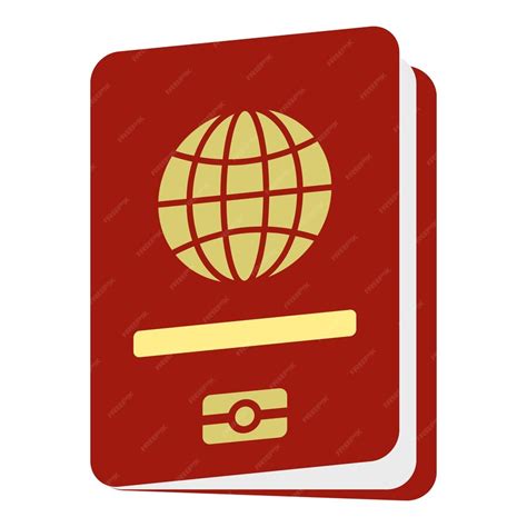 Premium Vector Passport Icon In Flat Style Isolated On White Background Document Symbol Vector