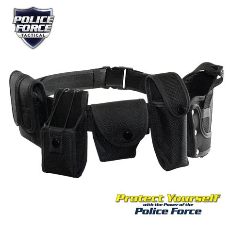 Police Force Tactical Adjustable Officer Duty Belt - Large - The Home ...