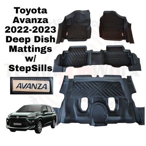 Toyota Avanza Velos Deep Dish Matting D Step Sill Waterproof