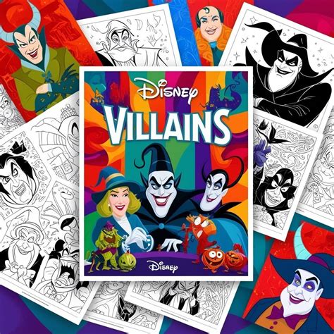 villains coloring book