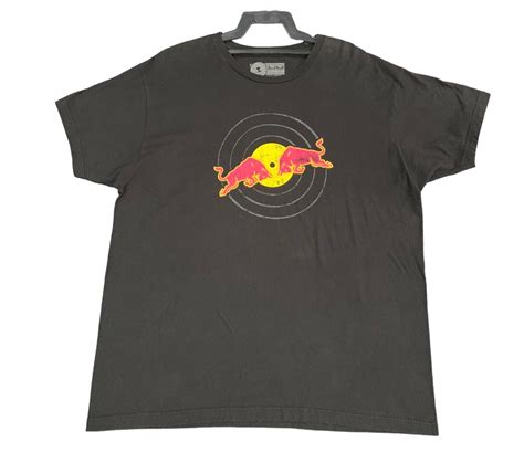 Red Bull Records Shirt Mens Fashion Activewear On Carousell