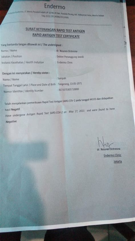 Detail Surat Keterangan Dokter Palsu Koleksi Nomer