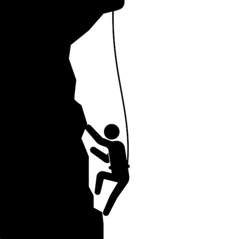 Premium Vector Rock Climbing Icon