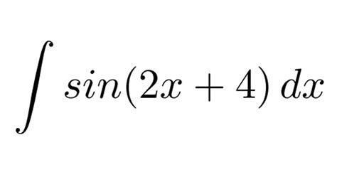 Integralrechnung Sinus Durch Lineare Substitution Integrieren