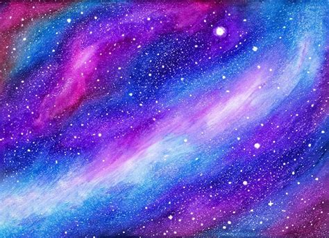 Premium AI Image | hand painted Galaxy and stars