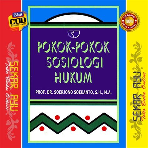 Jual Buku Pokok Pokok Sosiologi Hukum Prof Dr Soerjono Soekanto