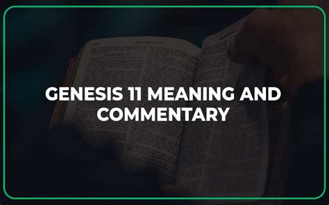 Genesis 11 Meaning and Commentary - Scripture Savvy