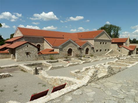 Der Archäologische Park Carnuntum im Juli 2014 Therme Roman