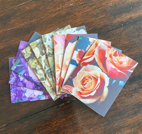 Blank Cards Set of 10 Floral Pack II: Stationery, Greeting Card Pack - Etsy