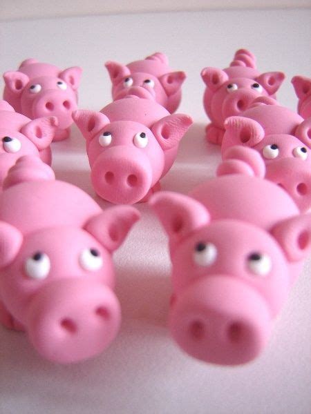 Piggies Easy Clay Sculptures Tickled Pink Pink Life