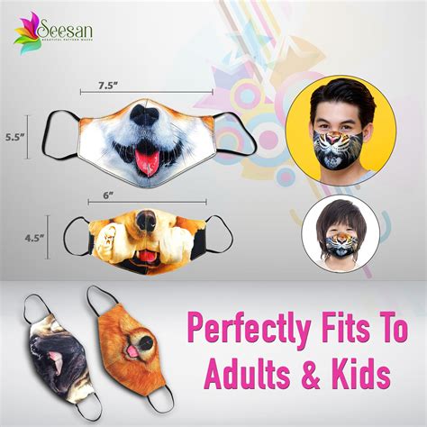 Zoo Animal Face Masks Ships From USA Adult & Child Pattern - Etsy