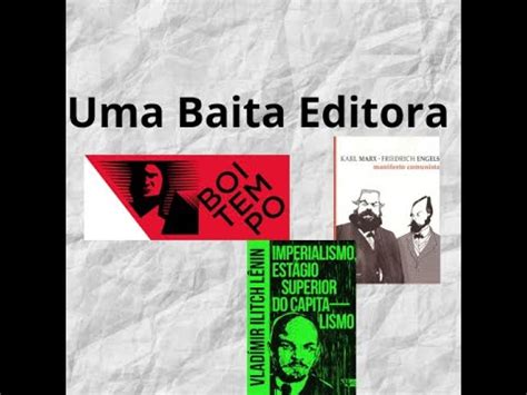 Livros Da Editora Boitempo YouTube