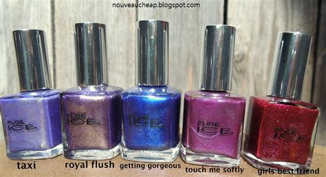 New Pure Ice Nail Polish shades: swatches! | Nouveau Cheap