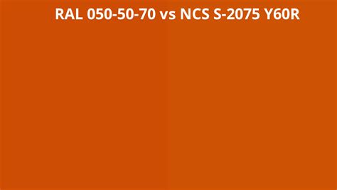 Ral 050 50 70 Vs Ncs S 2075 Y60r Ral Colour Chart Uk