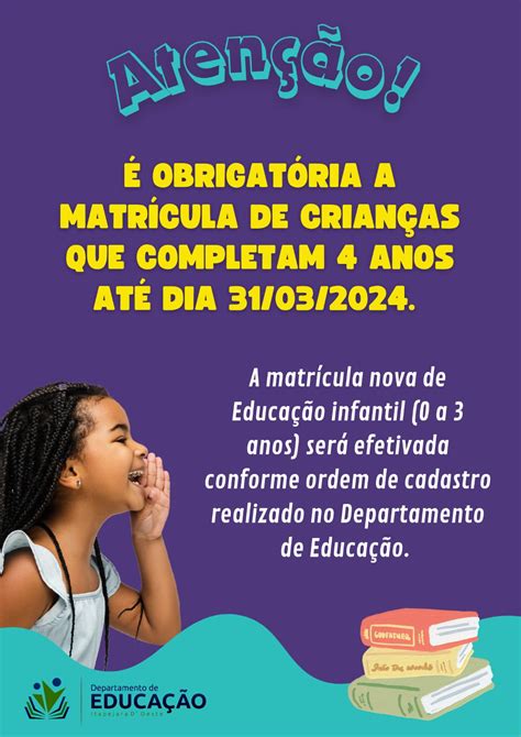 Início Do Período De Matrículas E Rematrículas Para 2024 Na Rede