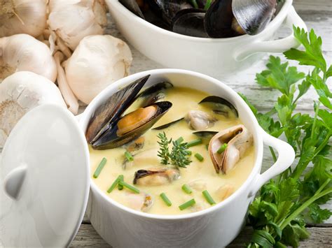 Cream Of Mussel Soup The Cooks Cook Mussels Recipe Mussels Cooking Mussels