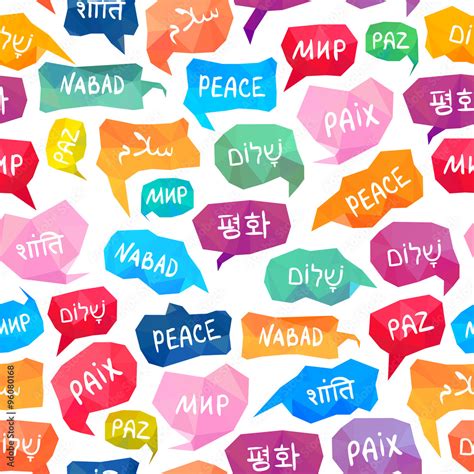 The Word Peace In Different Languages