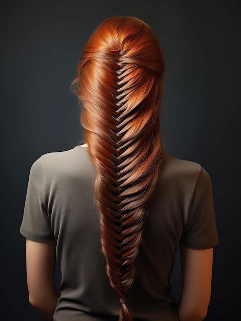 Premium Photo | Beautiful Fishbone braid hair style