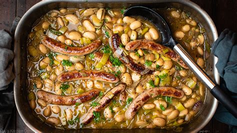 Simple Sausage Butter Bean Stew Lou S Kitchen Corner