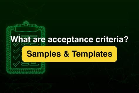 What Are Acceptance Criteria Examples And Templates