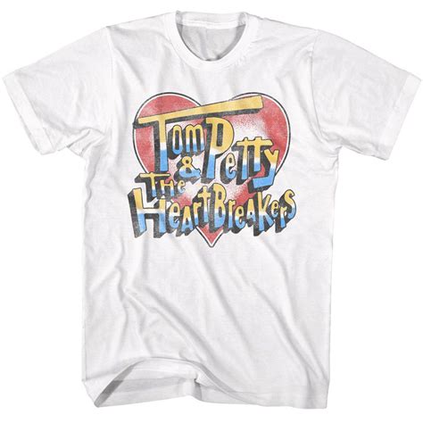 Tom Petty Tom Petty Heart And Logo T Shirt 452342 Rockabilia Merch Store