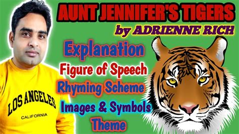 Aunt Jennifer S Tigers Class 12 In Hindi Aunt Jennifer S Tigers