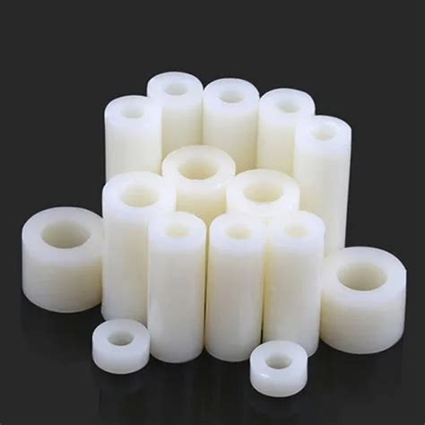 30pcs M5 Insulation Column Plastic Stud Straight Through Nylon Casing