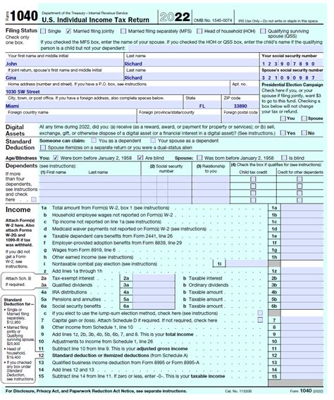 USE THE 2022 1040 TAX FORM Downloading the necessary | Chegg.com