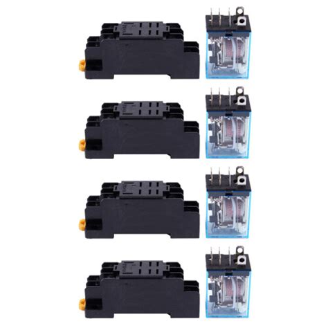 4X LY2NJ HH62P L JQX 13F 220V AC Coil DPDT Power Relay 8 Pin W PTF08A