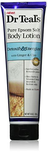 Dr Teals Pure Epsom Salt Body Lotion Detoxify Energize With Ginger Clay