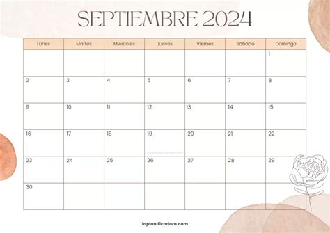 Calendarios Septiembre 2024 Para Imprimir En 2024 Calendario