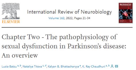 The Pathophysiology Of Sexual Dysfunction In Parkinsons Disease An Overview Parkinsons London