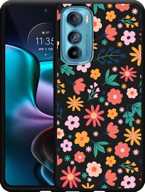 Hoesje Geschikt Voor Motorola Edge Zwart Always Have Flowers Bol