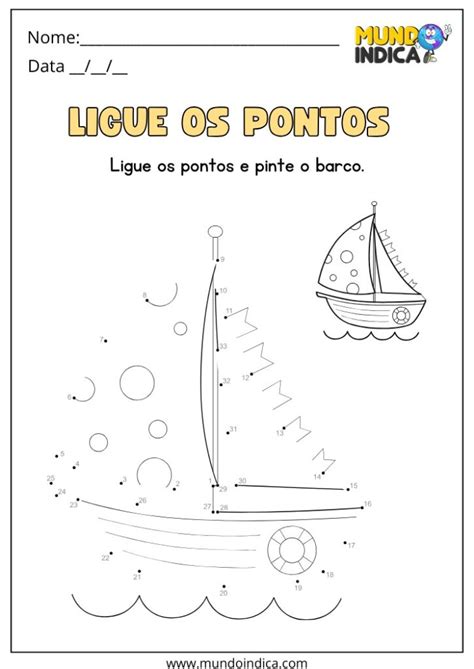 Desenho Ligar Os Pontos - 12 Atividades de Ligar os Pontos para Raciocínio Lógico