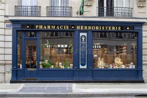 Paris France May 18 2024 Facade Of An Ancient Pharmacy In Paris