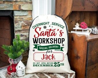 Jumbo Santa Bag Oversized Santa Sack Christmas Bag Personalized