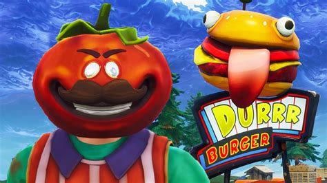 Tomatohead Vs Beef Boss Durrr Burger Fortnite Short Film Youtube