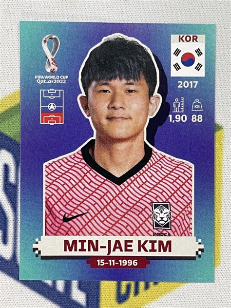 Kor Min Jae Kim South Korea Panini World Cup Sticker Solve