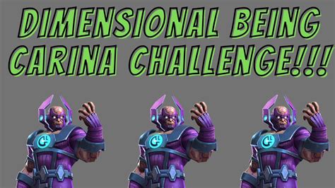 Dimensional Beings Carina Challenge Marvel Contest Of Champions Youtube