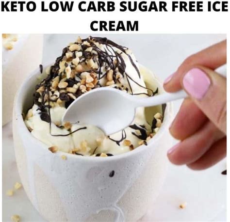 KETO LOW CARB SUGAR FREE ICE CREAM - Keto Recipes