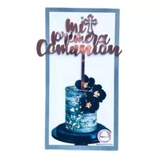 Topper Cake Cartel Deco Para Torta Mi Primera Comunion Mebuscar Argentina